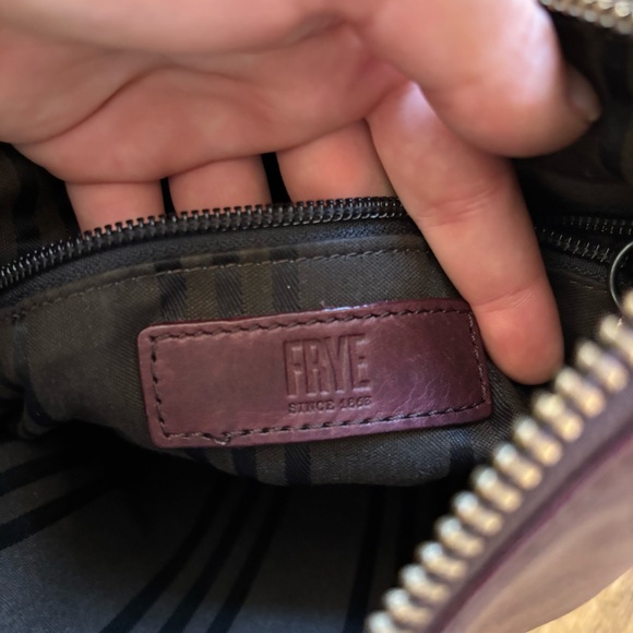 Frye Melissa Zip Crossbody Dark Red - Picture 9 of 16